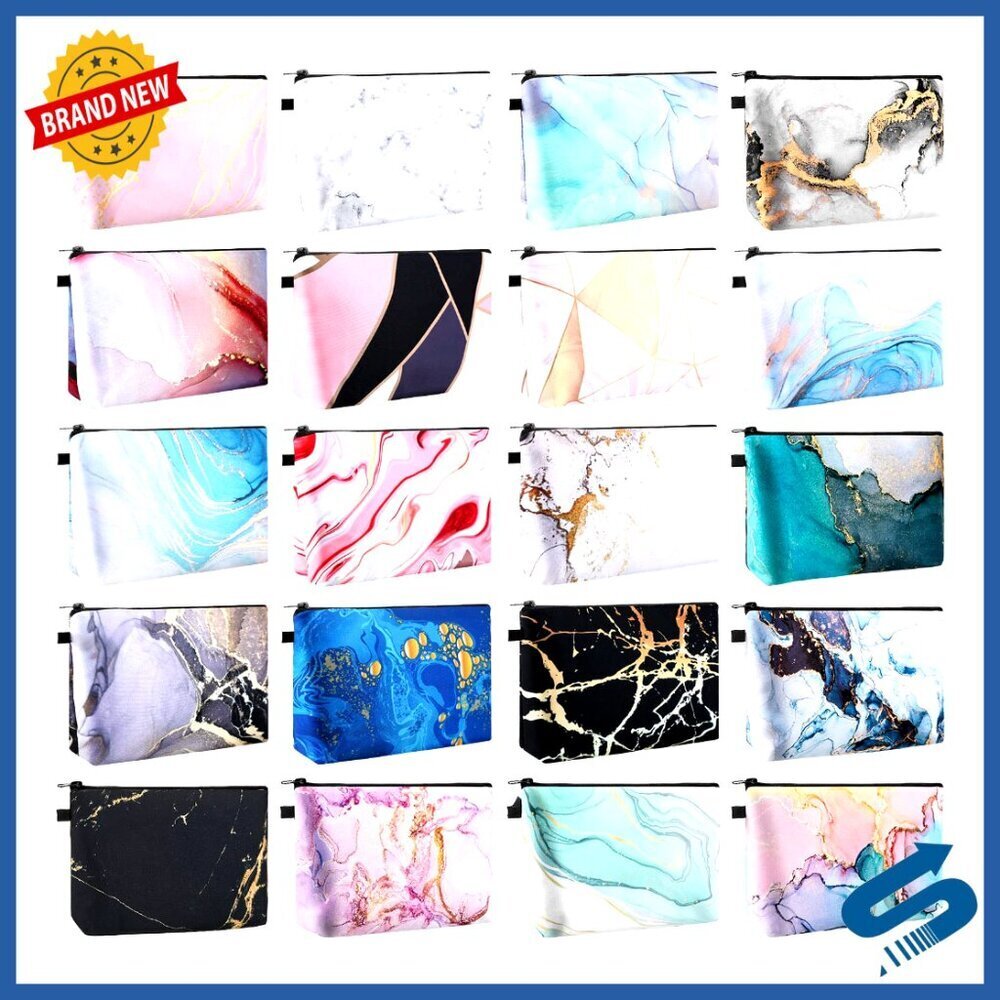 Canvas Cosmetic Bag Set Waterproof Travel Pouch Toiletry Organizer Bulk Gifts
